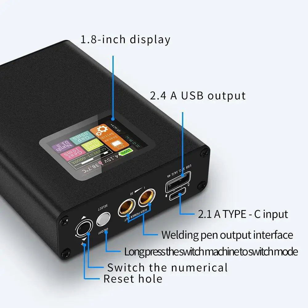 Portable Digital Spot Welder Kit With Lithium Battery