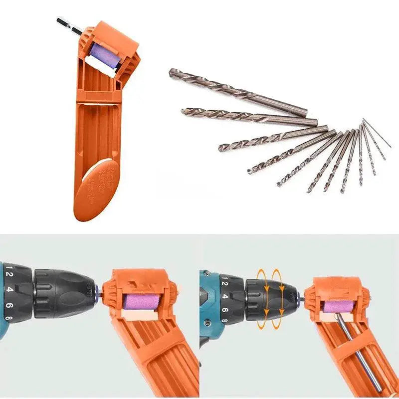 Portable Drill Bit Sharpener Corundum Grinding Wheel Tool