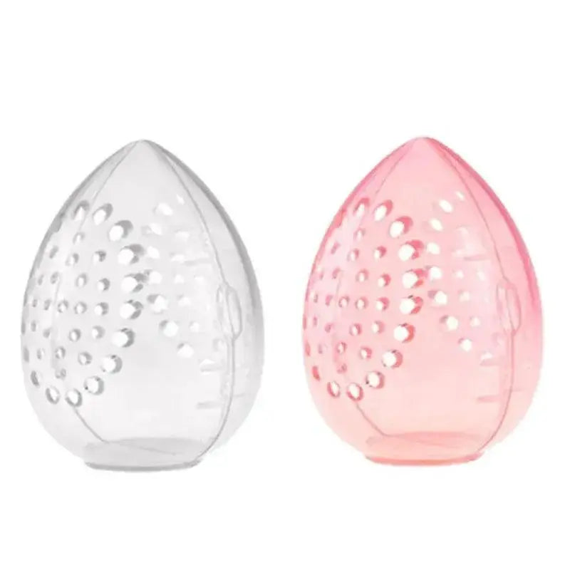 Portable Egg Rack Makeup Puff Drying Box Chic Storage