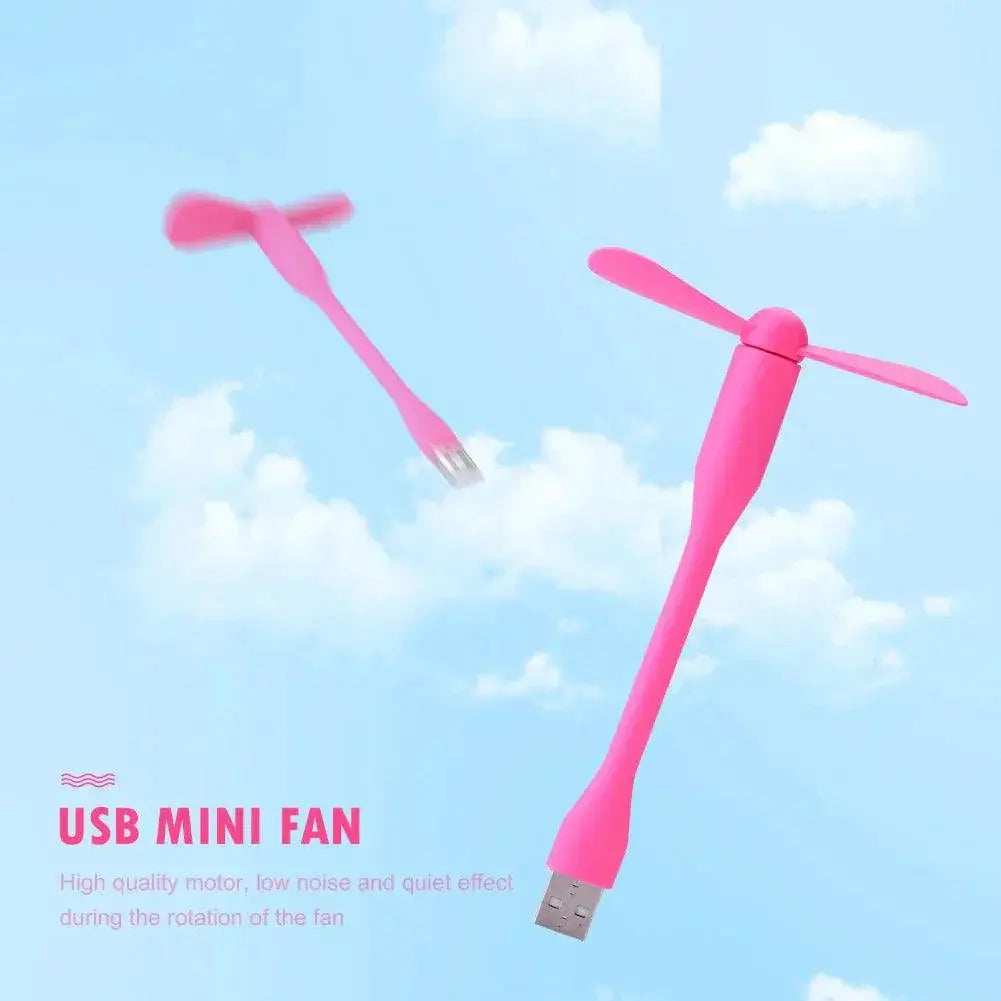 Portable Flexible USB Fan For Summer Relief Gadget Light