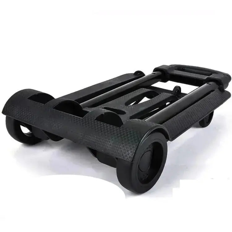 Portable Foldable Hand Truck 2 4 Wheels Luggage Shopping Labor Saving Effortless
