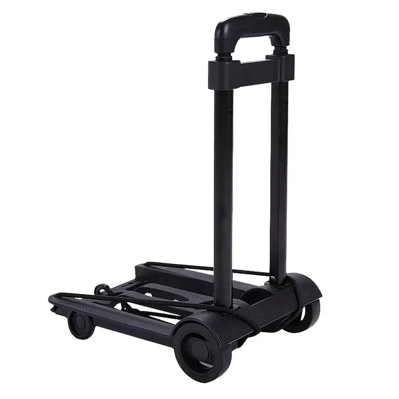Portable Foldable Hand Truck 2 4 Wheels Luggage Shopping Labor Saving Effortless