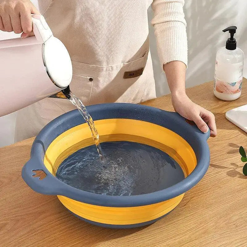 Portable Foldable Laundry Basin For Home And Travel Use