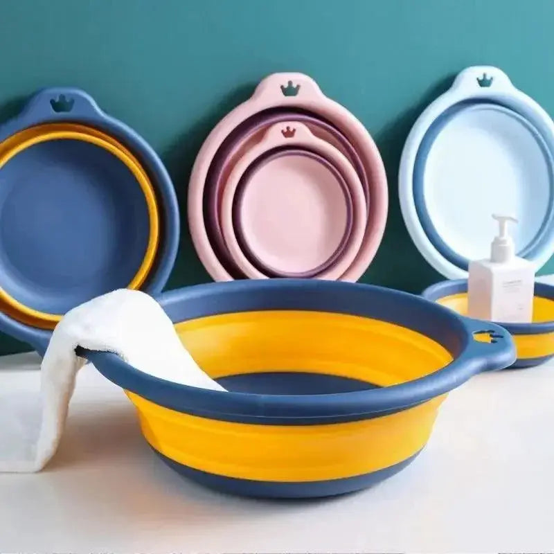 Portable Foldable Laundry Basin For Home And Travel Use