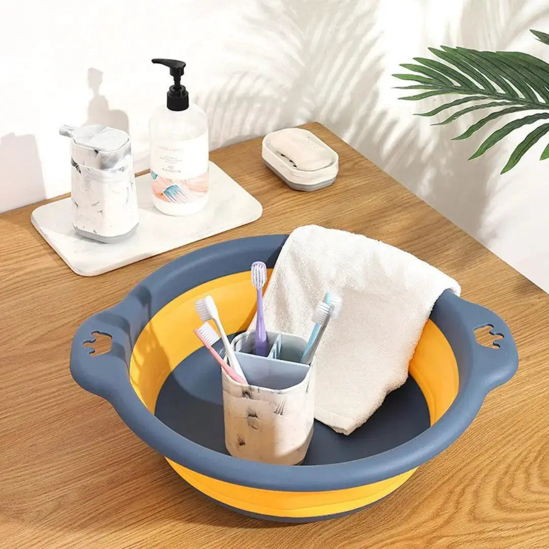 Portable Foldable Laundry Basin For Home And Travel Use