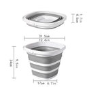 Portable Folding Bucket: Compact Waterproof Camping Gear