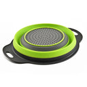 Portable Folding Silicone Strainer Bowl for Camping