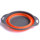 Portable Folding Silicone Strainer Bowl for Camping