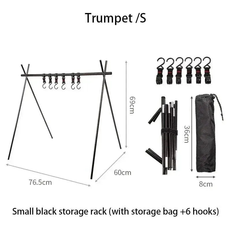 Portable Folding Tripod Rack For Outdoor Camping Gear