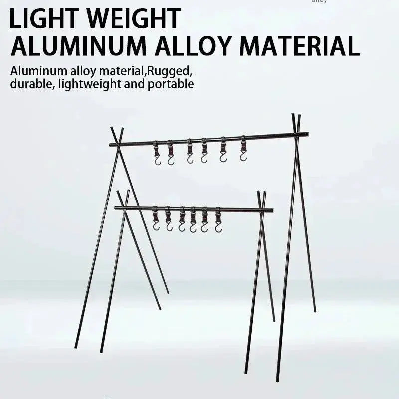 Portable Folding Tripod Rack For Outdoor Camping Gear