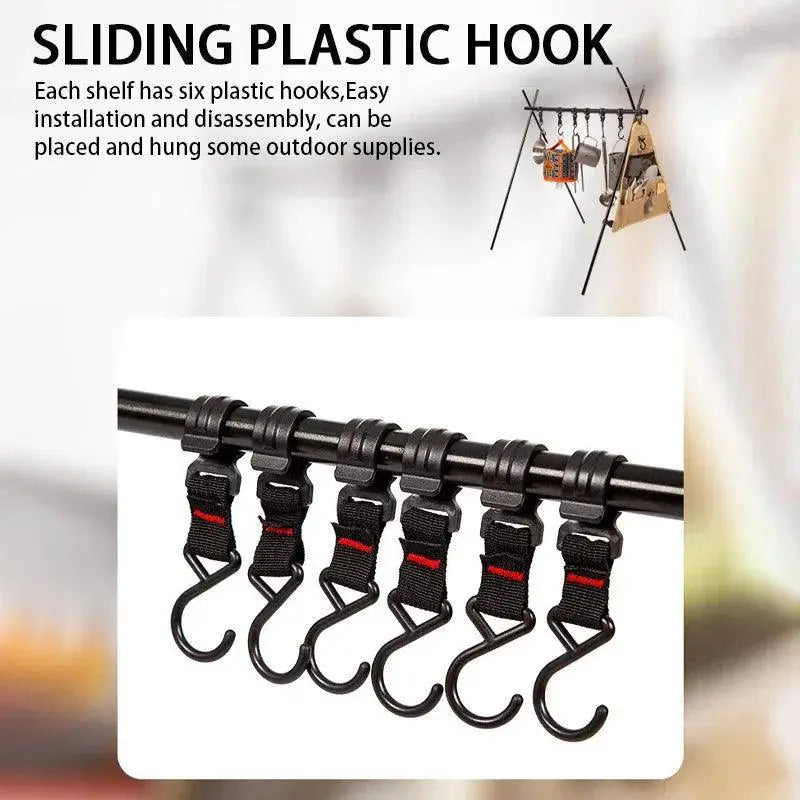 Portable Folding Tripod Rack For Outdoor Camping Gear