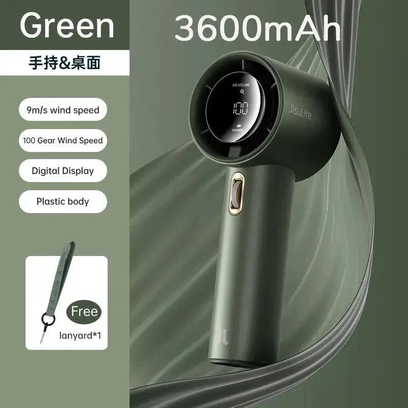 Portable Hand Fan Personal Cooling Turbo Tech Bladeless