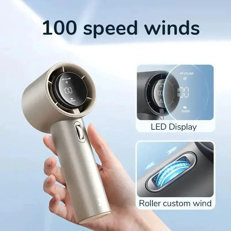 Portable Hand Fan Personal Cooling Turbo Tech Bladeless