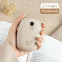 Portable Hand Warmer & Power Bank - Instant Heat Display