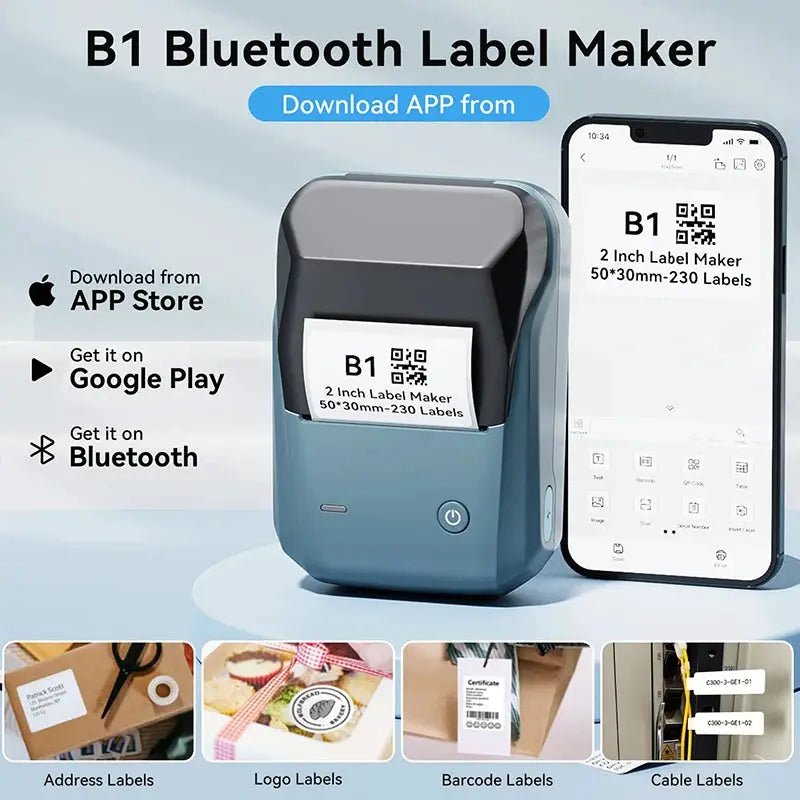 Portable Label Printer for Round Labels