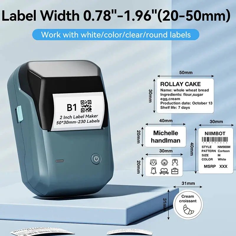 Portable Label Printer for Round Labels