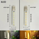 Portable LED Lights USB Night Light Room Decor Mini Lamp