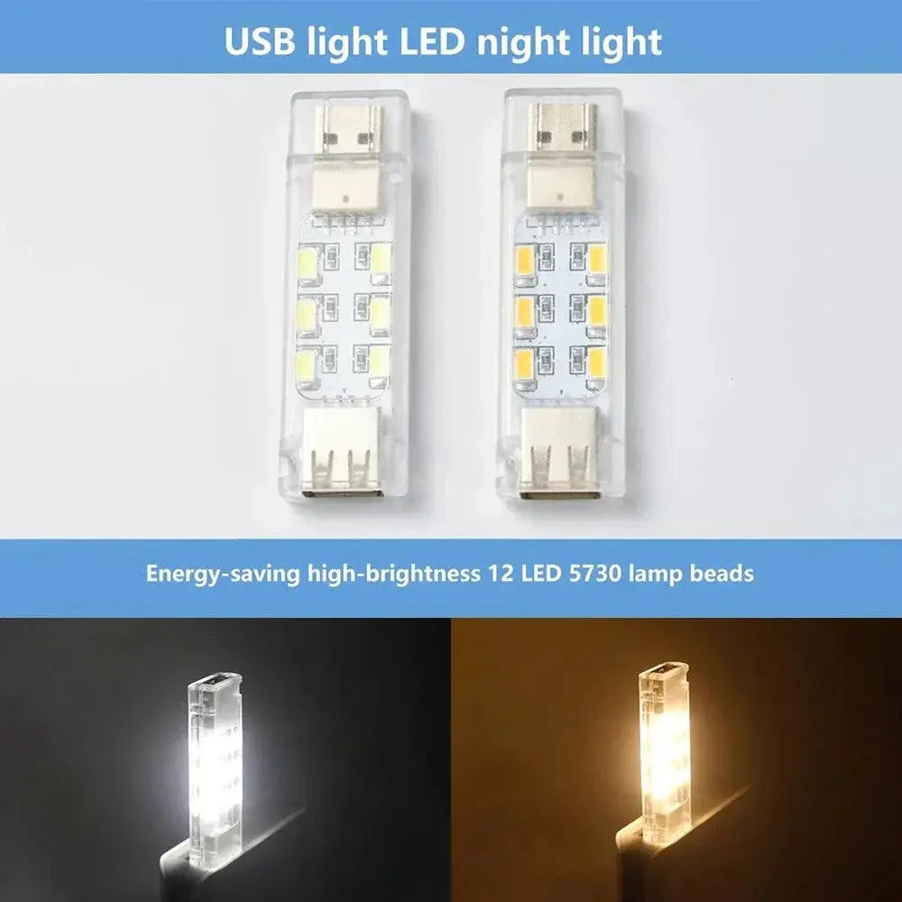 Portable LED Night Light USB Mini Lamp for Room Decor