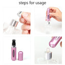 Portable Luxury Perfume Atomizer Spray Pump Stay Elegant