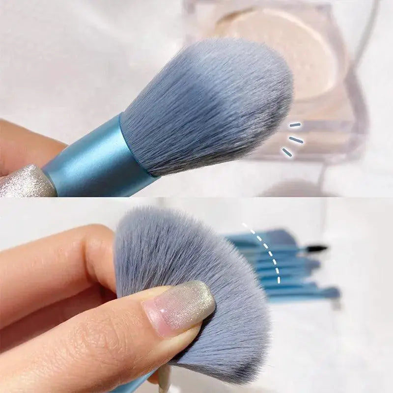 Portable Makeup Brush Set 8 Essential Brushes Flawless