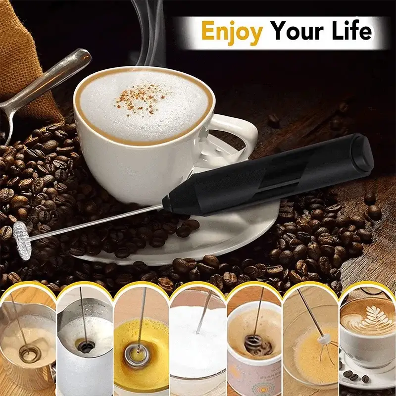 Portable Milk Frother Blender Wireless Coffee Mixer Tool