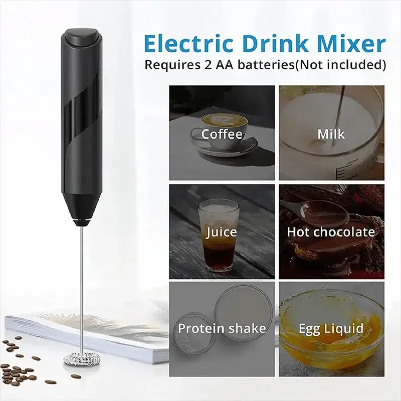 Portable Milk Frother Blender Wireless Coffee Mixer Tool