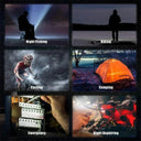 Portable Mini LED USB Rechargeable Keychain Flashlight