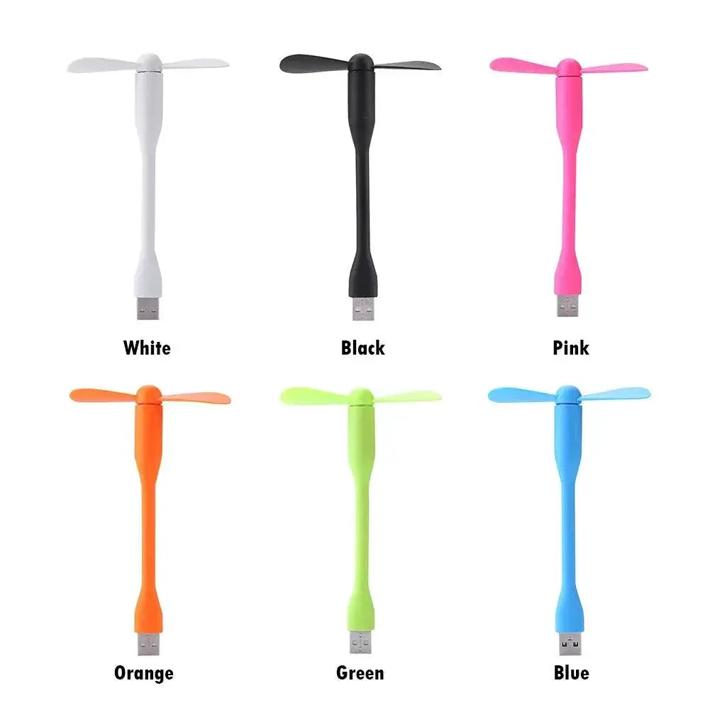 Portable Mini USB Bendable Fan Handheld Cooling Gadget