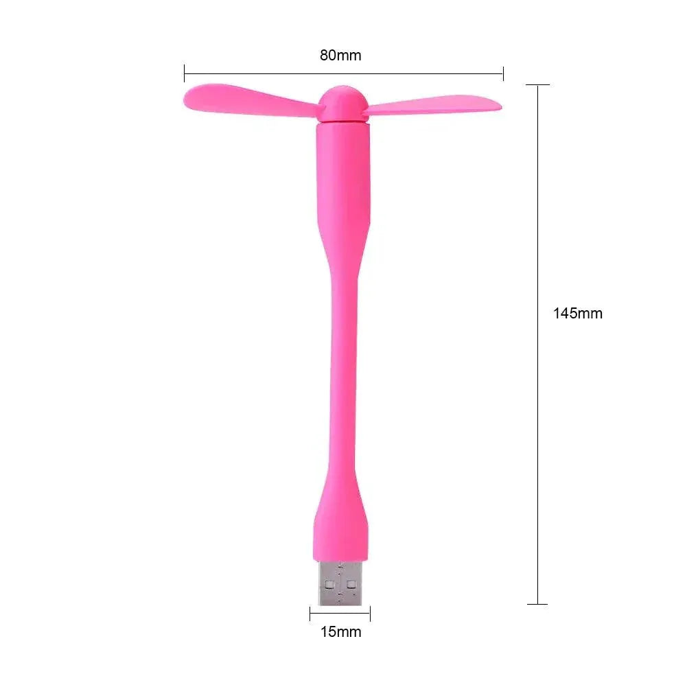 Portable Mini USB Bendable Fan Handheld Cooling Gadget
