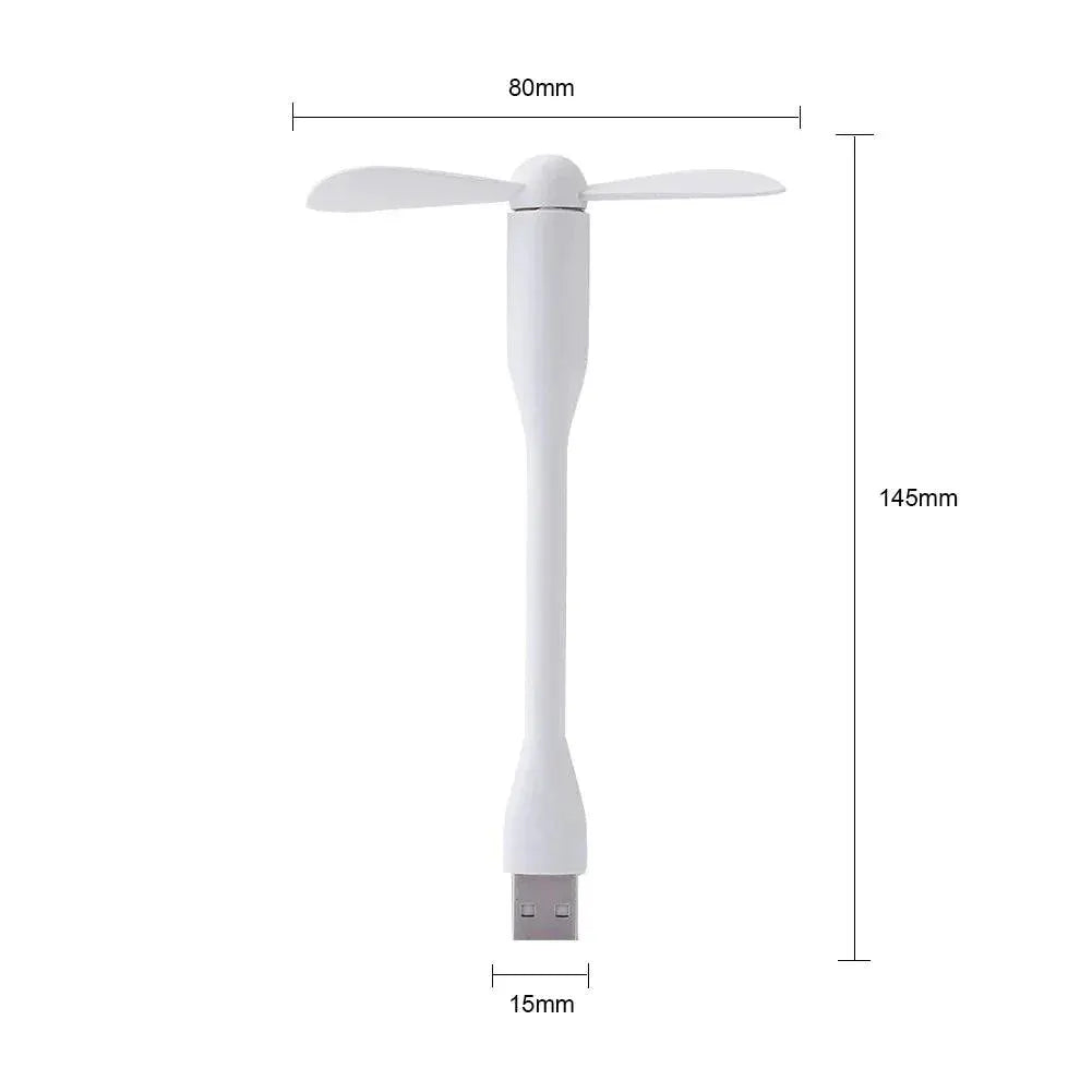 Portable Mini USB Bendable Fan Handheld Cooling Gadget