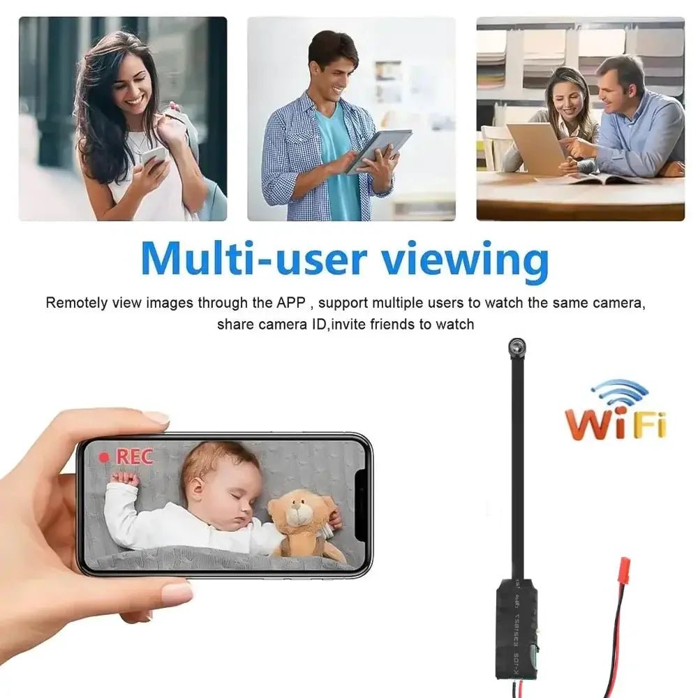 Portable Mini WiFi IP Camera For Home Security Nanny Cam P2P Wireless Remote