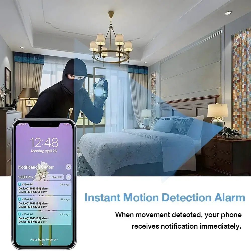 Portable Mini WiFi IP Camera For Home Security Nanny Cam P2P Wireless Remote