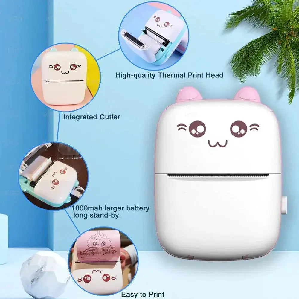 Portable Mini Wireless Thermal Printer For Photos On The Go