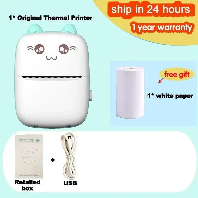 Portable Mini Wireless Thermal Printer For Photos On The Go