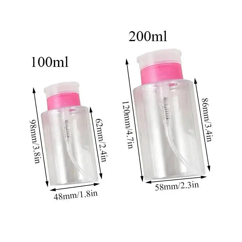 Portable Nail Polish Remover Bottle Travel Dispenser 100ml