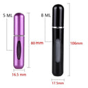 Portable Perfume Atomizer Spray Bottle Compact Travel Essential