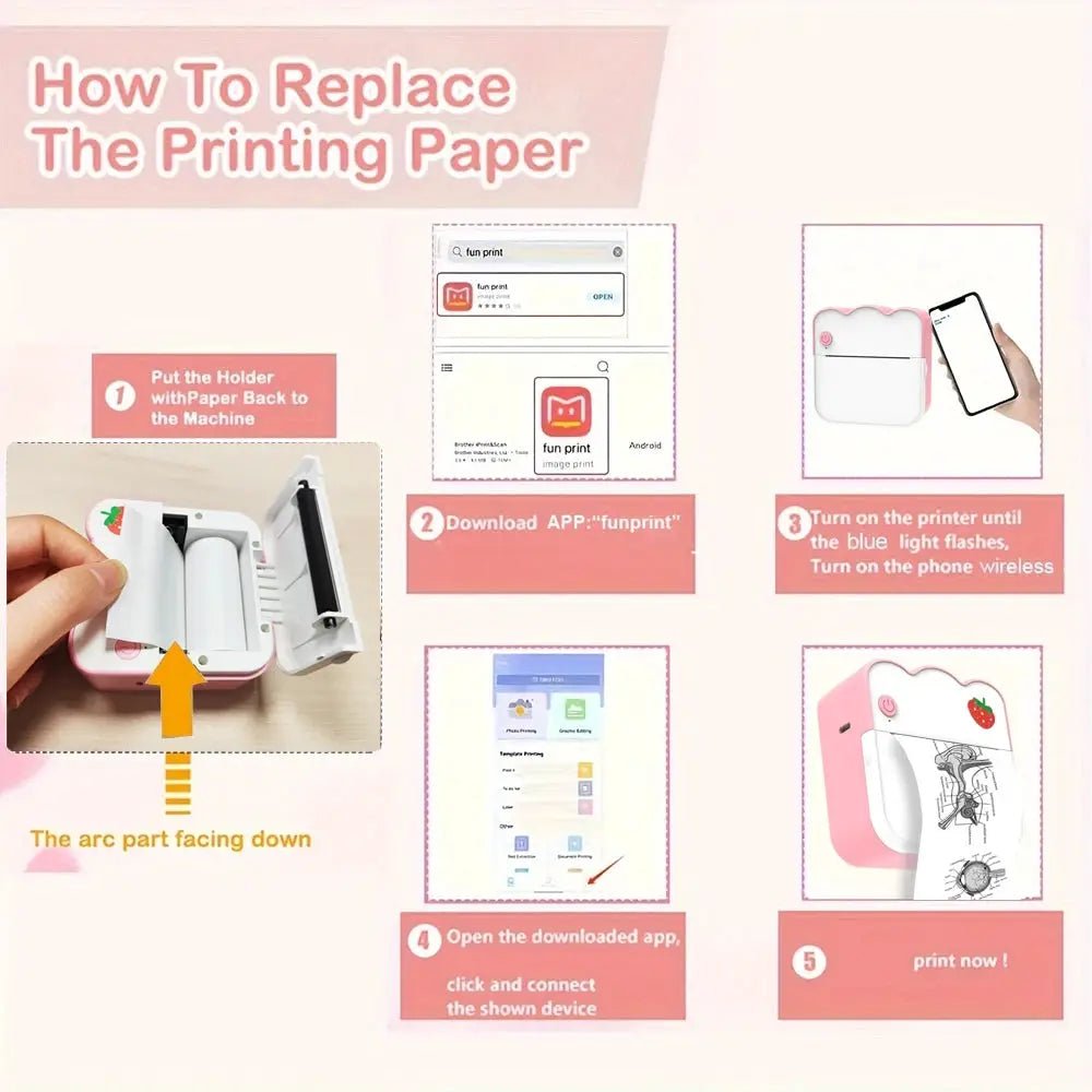 Portable Photo Printer For Home Use