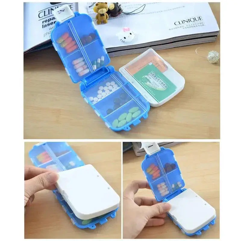 Portable Pill Organizer For Travel And Medication Storage