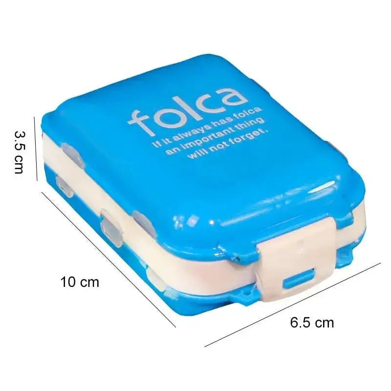 Portable Pill Organizer For Travel And Medication Storage