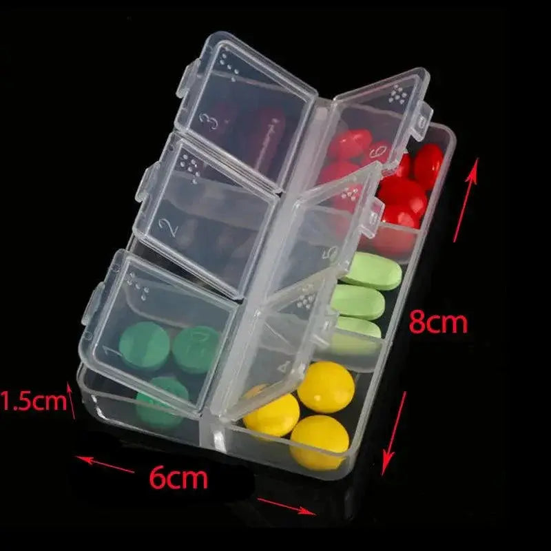 Portable Pill Organizer For Travel And Medication Storage