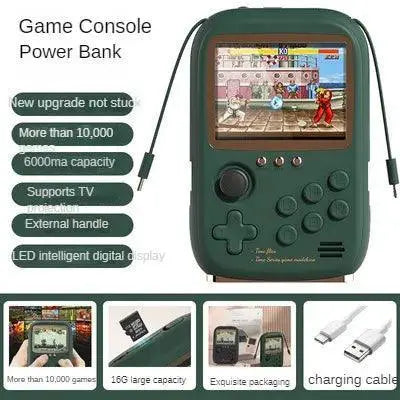 Portable Retro Gaming Console and Power Bank Combo