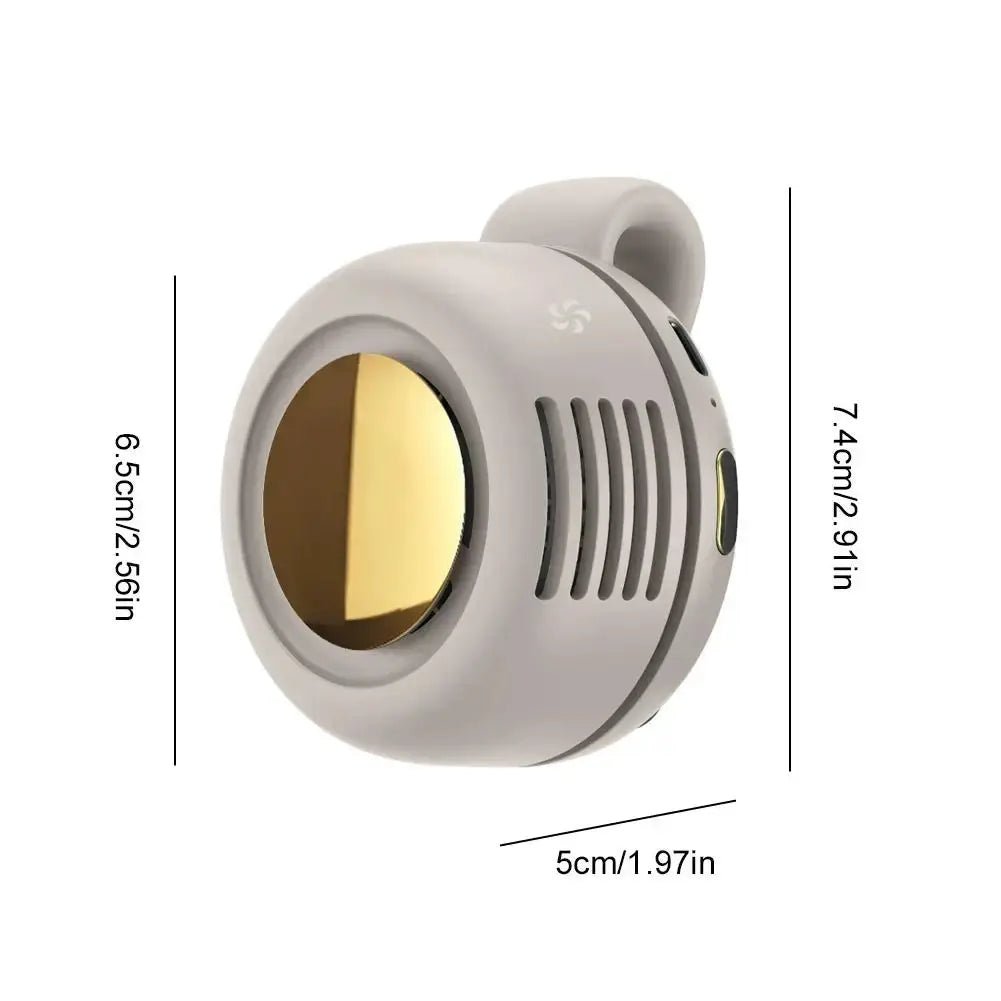 Portable Silent Bladeless Mini Clip On Fan USB Powered 3 Speed Outdoor