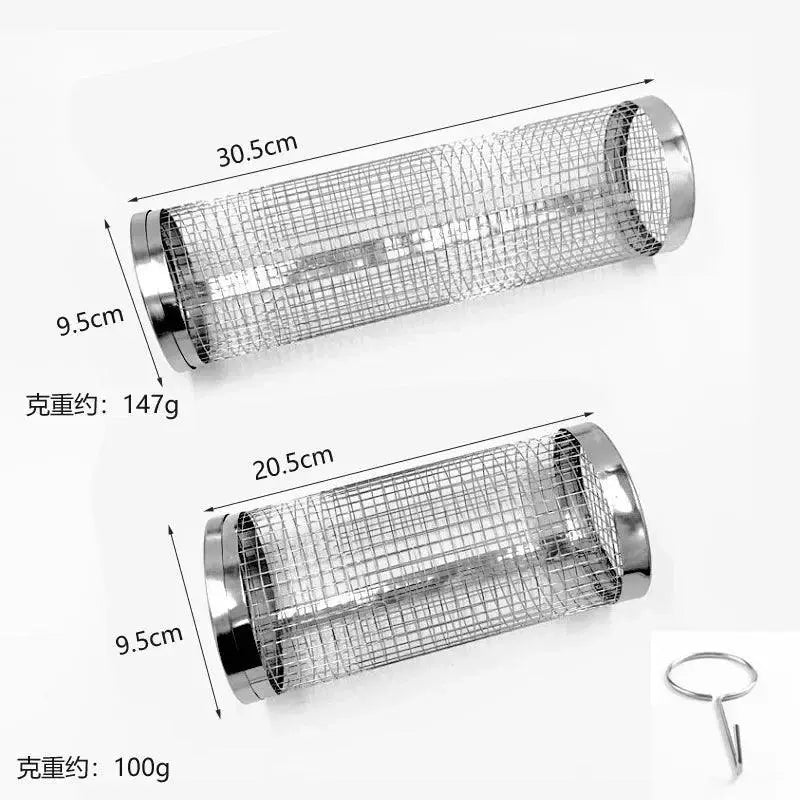 Portable Stainless Steel Barbecue Grill Basket For Camping