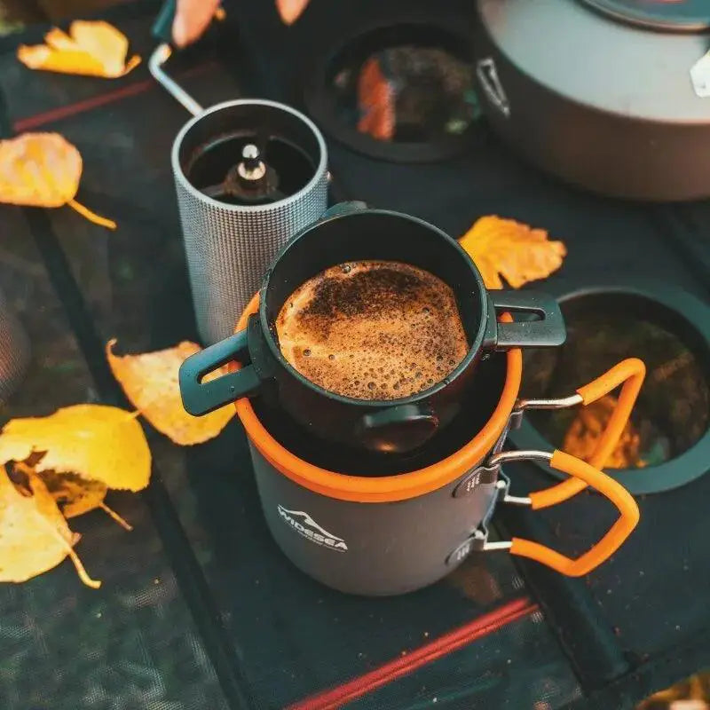 Portable Stainless Steel Camping Coffee Set for Travel
