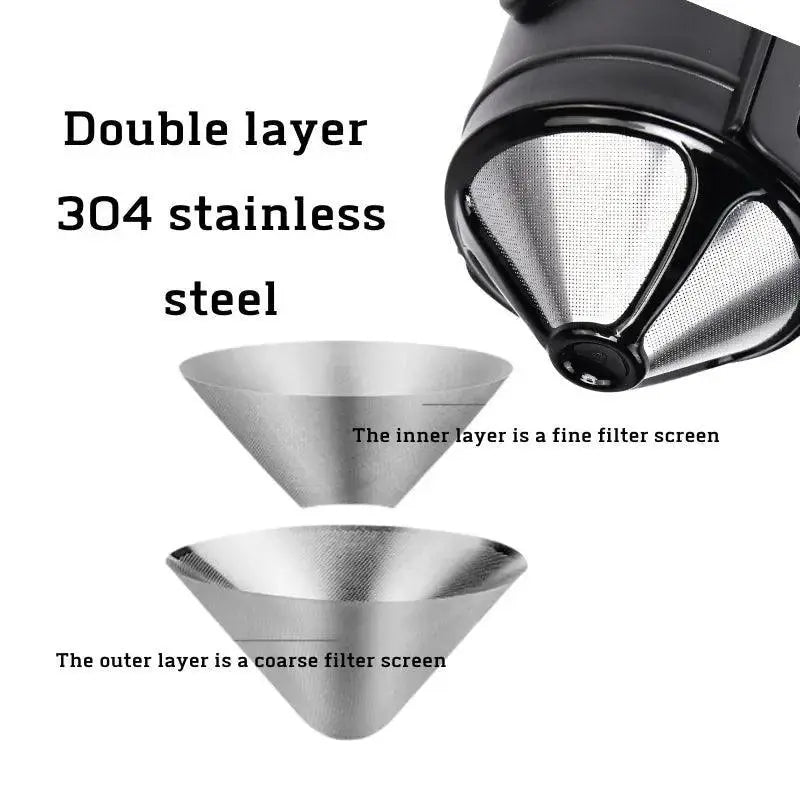 Portable Stainless Steel Camping Coffee Set for Travel