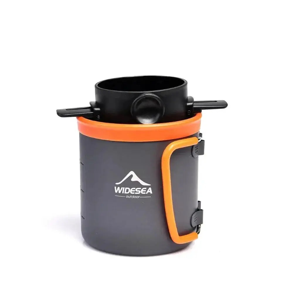 Portable Stainless Steel Camping Coffee Set for Travel