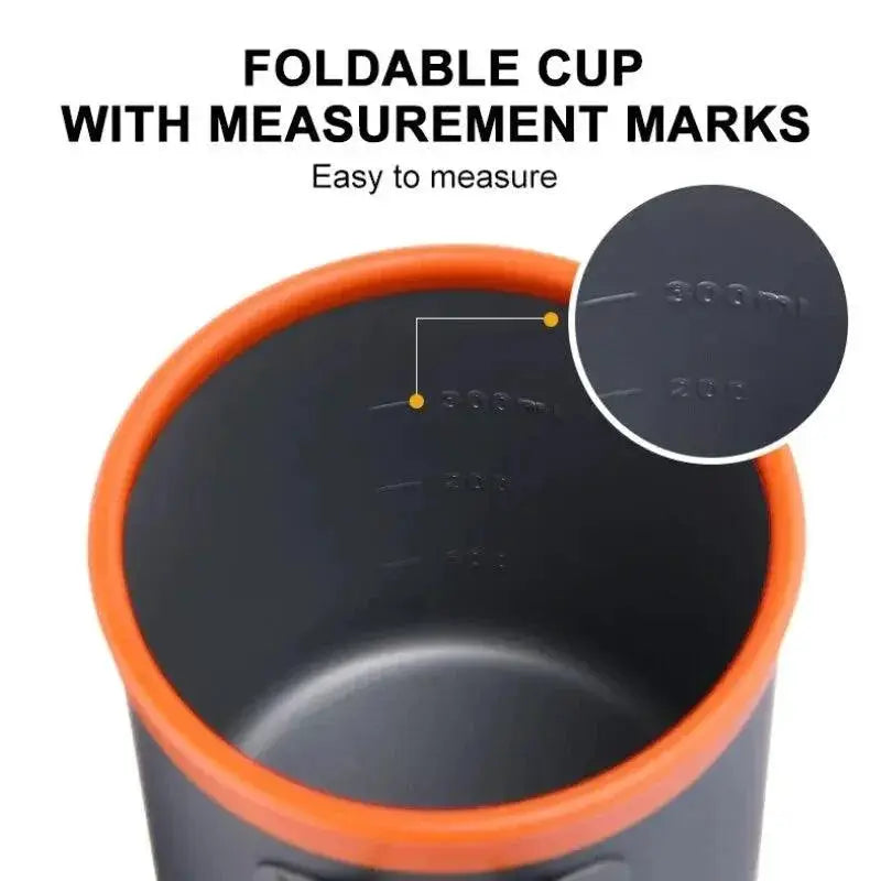 Portable Stainless Steel Camping Coffee Set for Travel
