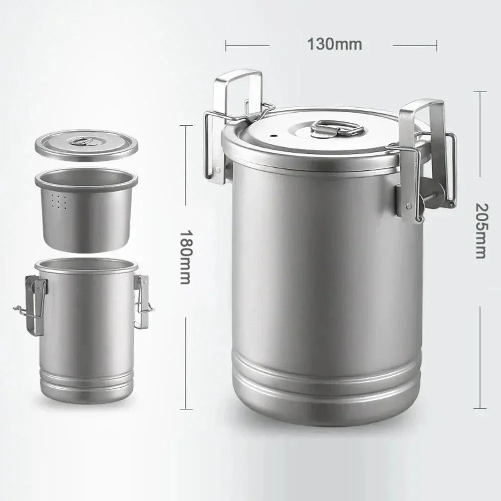 Portable Stainless Steel Camping Rice Cooker For Outdoor Use