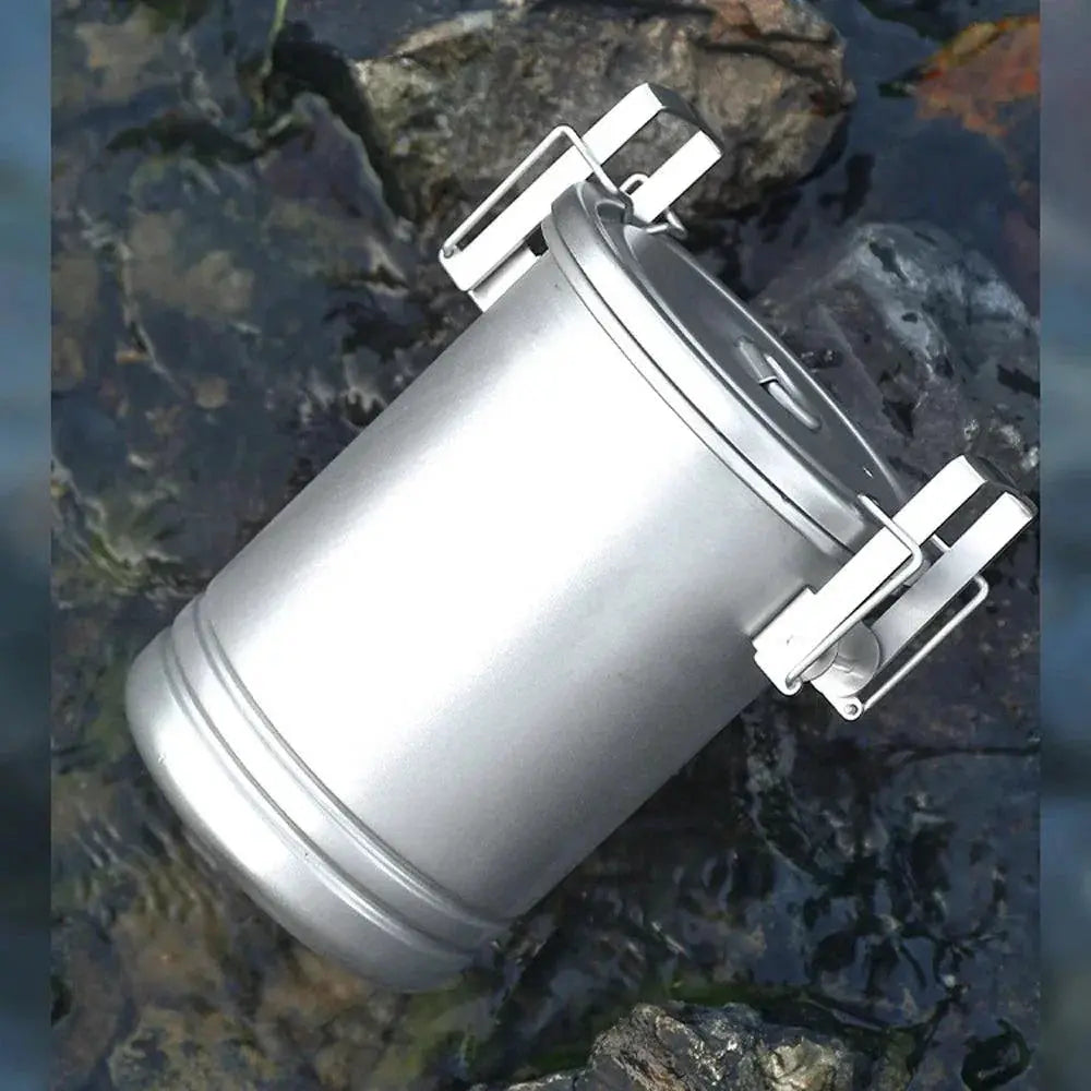 Portable Stainless Steel Camping Rice Cooker For Outdoor Use
