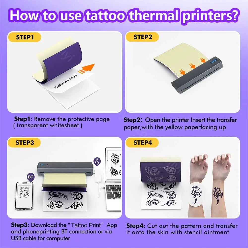 Portable Tattoo Stencil Printer for Pros